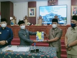 DPRD Lebong Gelar Paripurna Mendengarkan Nota Pengantar Bupati,Trtkait Tiga Raperda 2022