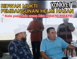 Bertemu Walikota,Ridwan Mukti: Ini Kongkrit Pembangunan Helmi Hasan yang Lain Hanya Pidato