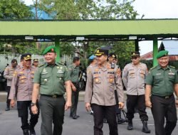 Kunker Perdana, Kapolres Kunjungi Kodim 0407 Kota Bengkulu