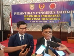 Humizar Tambunan,Nahkodai HAPKIDO Bengkulu