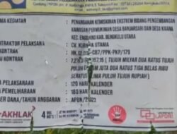 Anggaran 7 Miliar Lebih, Pembangunan Jalan dipulau Enggano Memprihatinkan