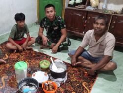 Menu Sederhana Satgas TMMD Ke-123 Kodim 0407/Kota Bengkulu Berbuka Bersama di Rumah Warga