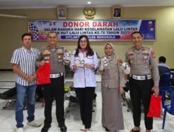 70 Tahun Lalu Lintas, Polda Bengkulu Bersama PMI Kota Gelar Donor Darah 