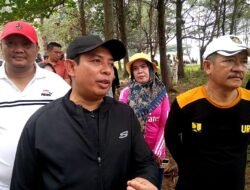 Revonasi Joging Track,Nol APBD Walikota Sumbang 100 Sack Semen