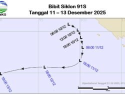 Update Bibit Siklon Tropis,Helmi:Tetap Waspada Cuaca Extrime