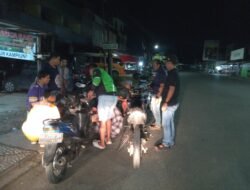 Diduga Geng Motor,Patroli Polsek Teluk Segara Bubarkan Kelompok Remaja
