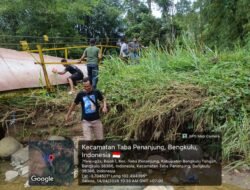 JEMBATAN GANTUNG TABA PENANJUNG SEGERA DIBANGUN, WARGA SAMBUT ANTUSIAS