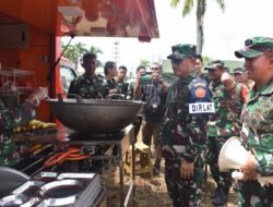 Danrem 041/Gamas Dampingi Dankodiklat TNI Tinjau Latihan Kesiapsiagaan Bencana di Bengkulu