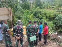KONDISI GEOGRAFIS EKSTREM, DANDIM 0407 MINTA JEMBATAN GANTUNG RAJAK BESI SELESAI TEPAT WAKTU