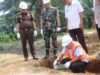 PEMBANGUNAN JEMBATAN PERINTIS GARUDA TAHAP VII DIMULAI, DANDIM DAN FORKOPIMDA LETAKAN BATU PERTAMA
