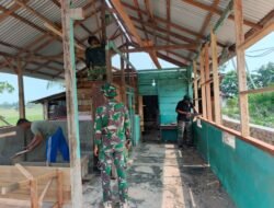 Seminggu Berjalan,  Rehab RTLH Pada TMMD ke-130 Kodim 0407/Kota Bengkulu Tegak Payung