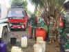 Peduli Dampak Kemarau, Satgas TMMD ke-130 Kodim 0407/Kota Bengkulu Kembali Salurkan Air Bersih bagi Warga